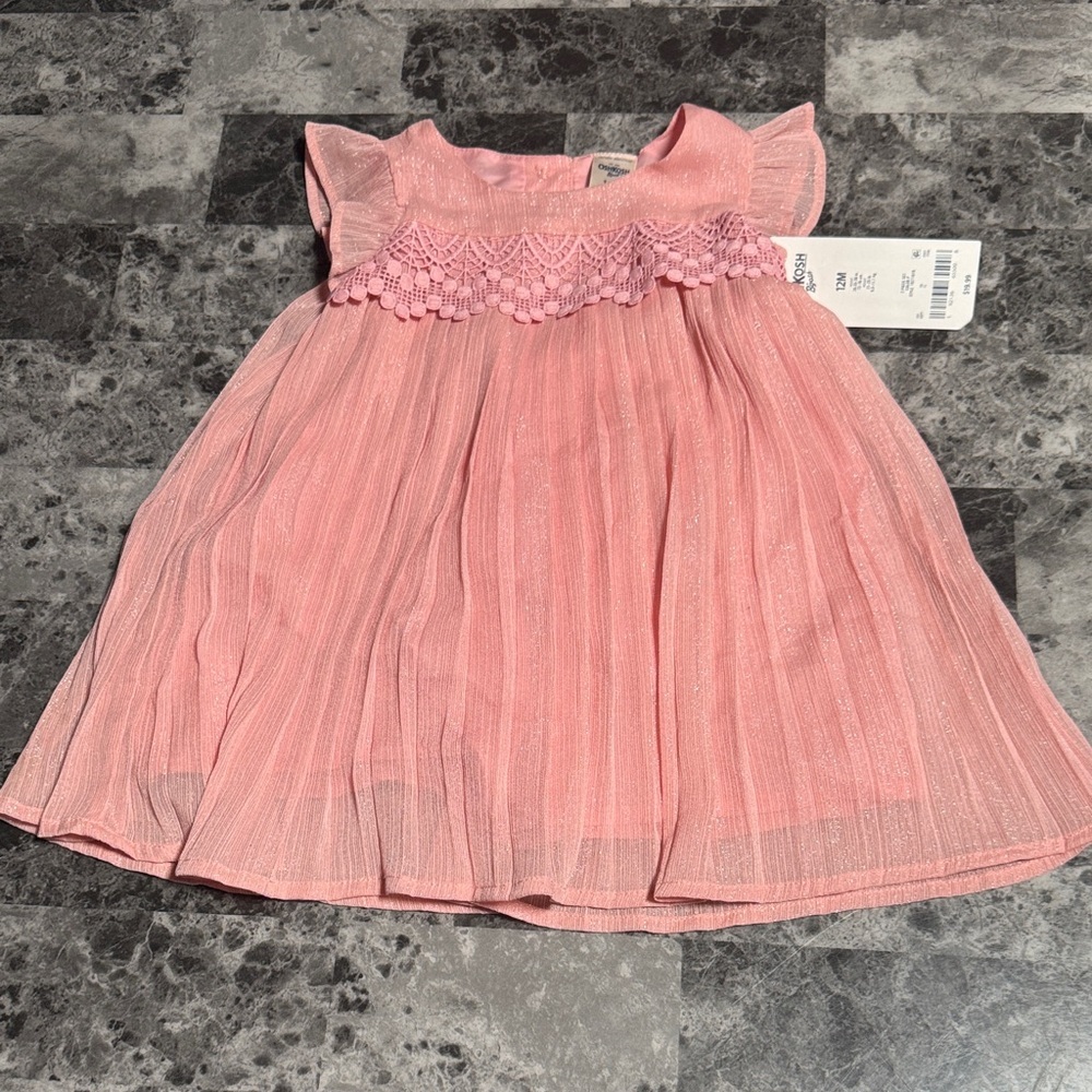 Pink Ruffled Kids Dress